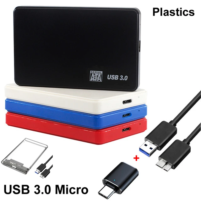 Boîtier de disque dur externe SATA HDD SSD, boîtier de disque dur pour PC,  ordinateur portable, smartphone, USB 2.5, 3.0 pouces - AliExpress