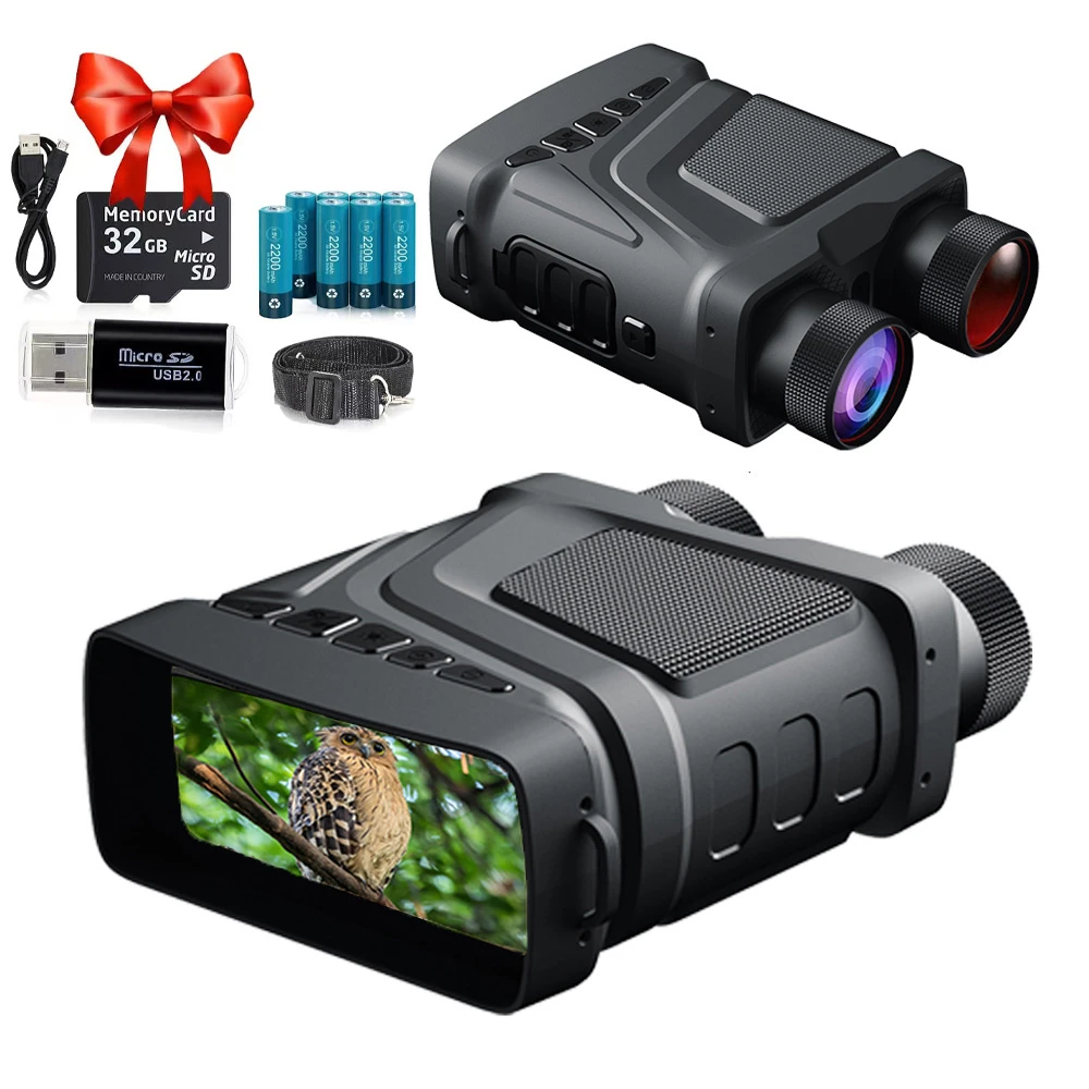 R12 Binoculars Night Vision Device Rechargeable 6w 850nm Infrared 1080p