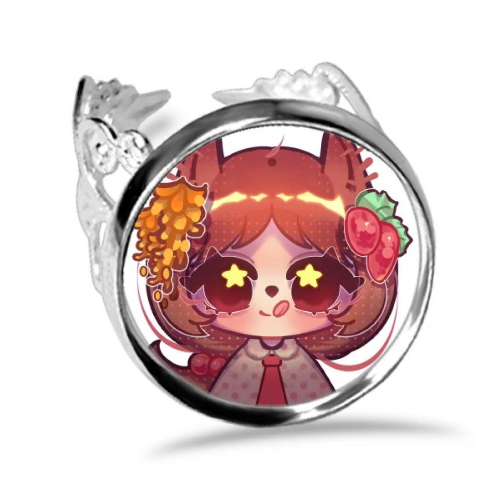 

Белка en цепь цветок кольцо на палец регулируемое Ювелирное Украшение для рук