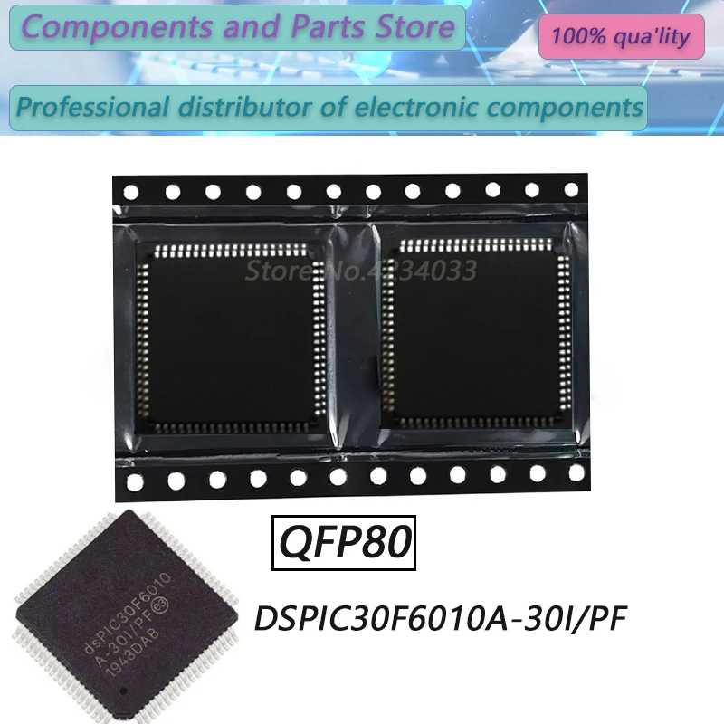 

1PCS DSPIC30F6010A-30I/PF QFP80 New Original Stock