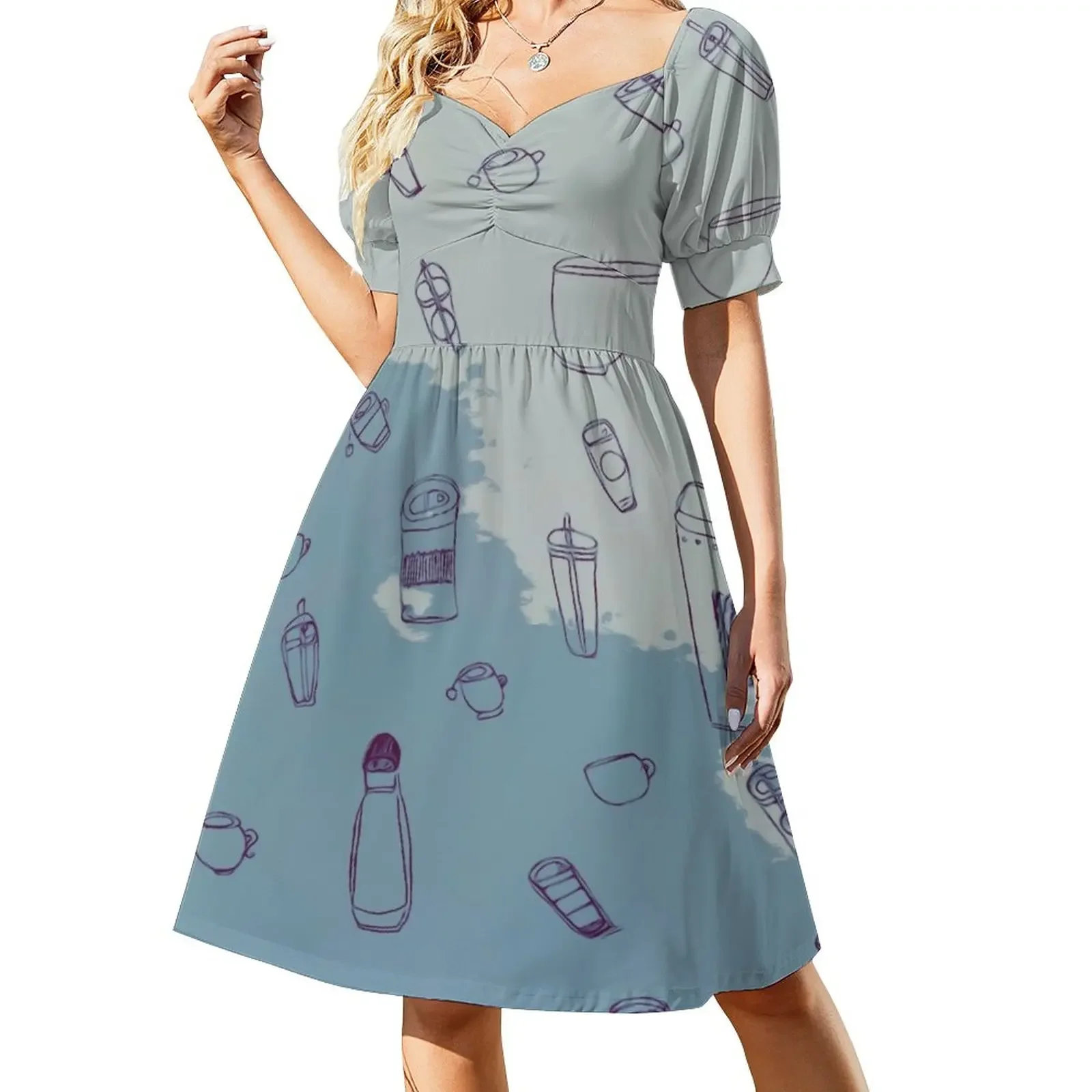 

Coffee Hour Sleeveless Dress women's evening dress 2024 prom dress
