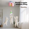 New Type Of Electric Cat Toy with 2 Ropes Smart Hanging Door Auto Swing Feather Toy A Self-entertainment And Cat-teasing Wonder 3