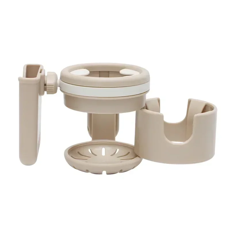 Pram Cup Holders Stroller Cup Holder Stroller Accessories 3 in 1 Baby Stroller Cup Holder Multifunctional Non Slip 360&deg; Rotation Coffee Holder & Phone Baby Stroller Accessoris
