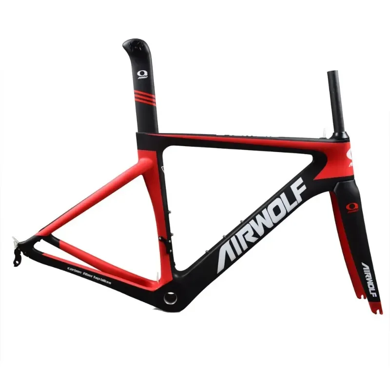 

Airwolf T1000 Full Carbon Road Bicycle Frame 700*32c Carbon Bike Frame Set with Fork Seatpost Carbon Racing Bicycle Frameset