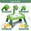 Children's projection painting table, pony shape, graffiti drawing board, electric with music, wipeable drawing board, baby earl 5