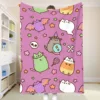Nap Blanket Pusheenes Throw Blanket for Sofa Blankets Home and Decoration Double Bed Blankets & Throws Summer Comforter Anime 2