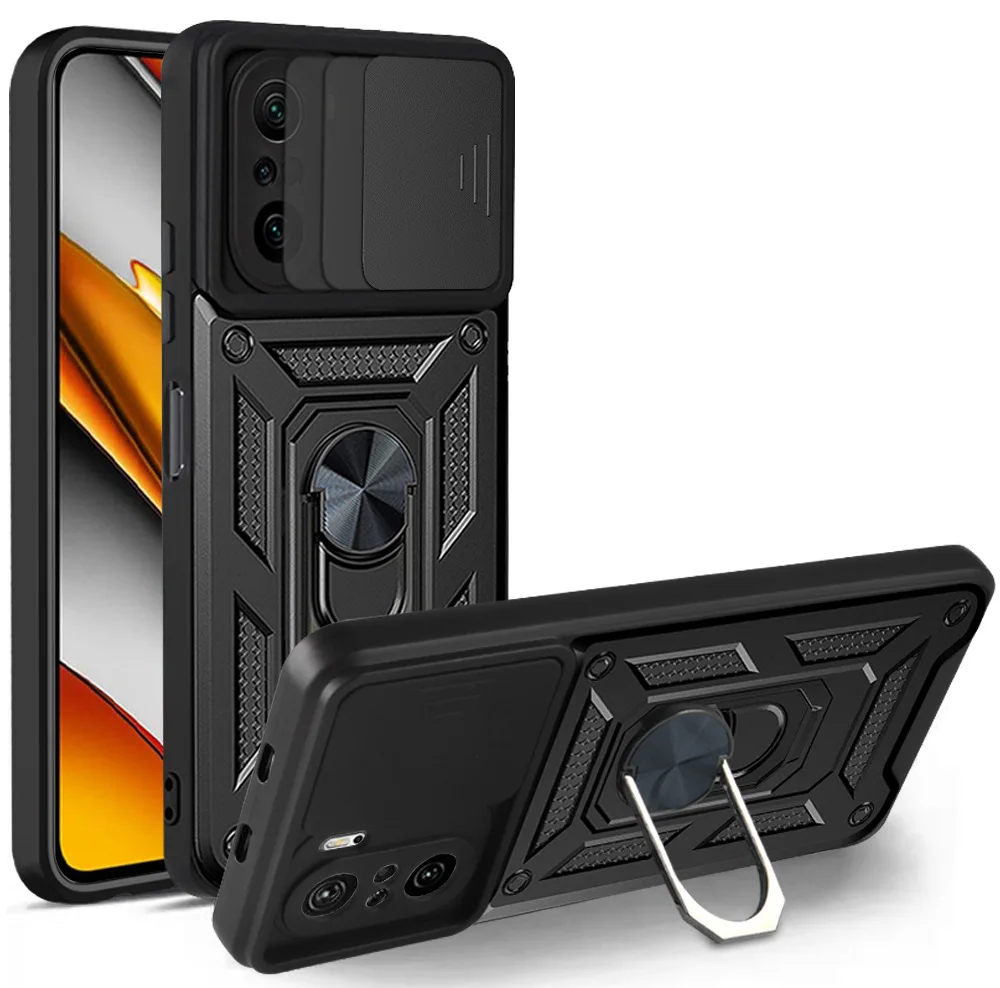 Xiaomi Mi 11I Case Armor Coque Per Xiaomi Mi 11 Lite 11 Lite Light 11I Car Magnetic Ring Stand Push Pull Camera Protect Shell