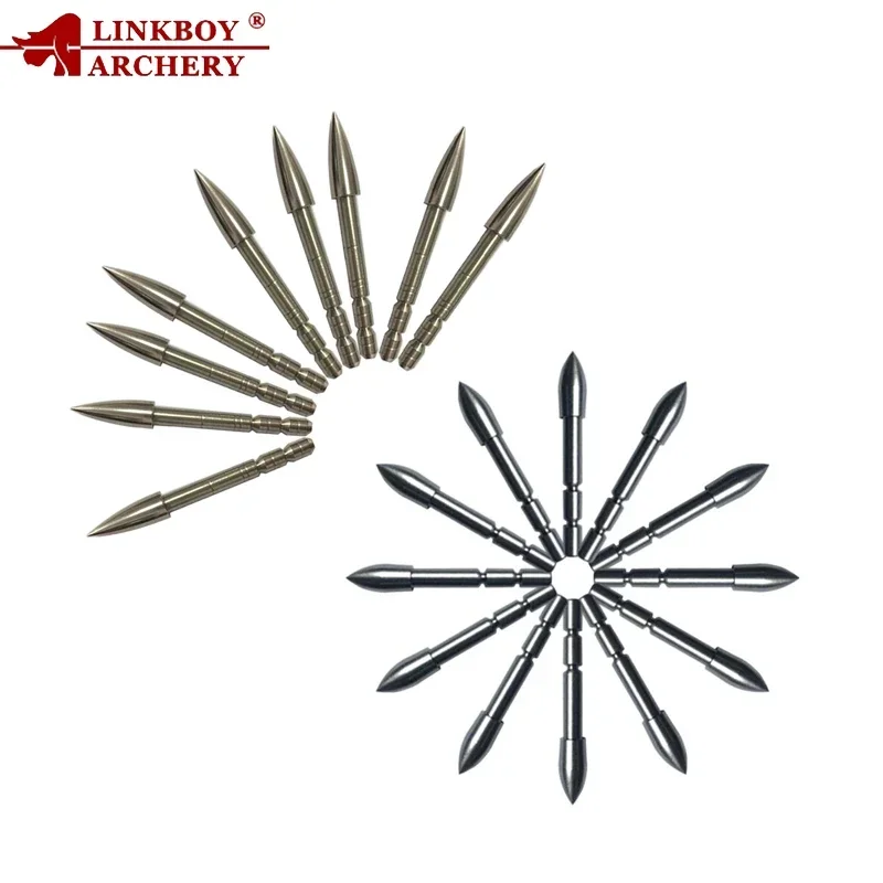 Linkboy Archery Insert ID4.2mm Carbon Arrows Shaft 12pcs Arrowhead Target Point Tips 80gr 100gr 120gr 200gr for Practice Hunting archery arrowhead archery arrows