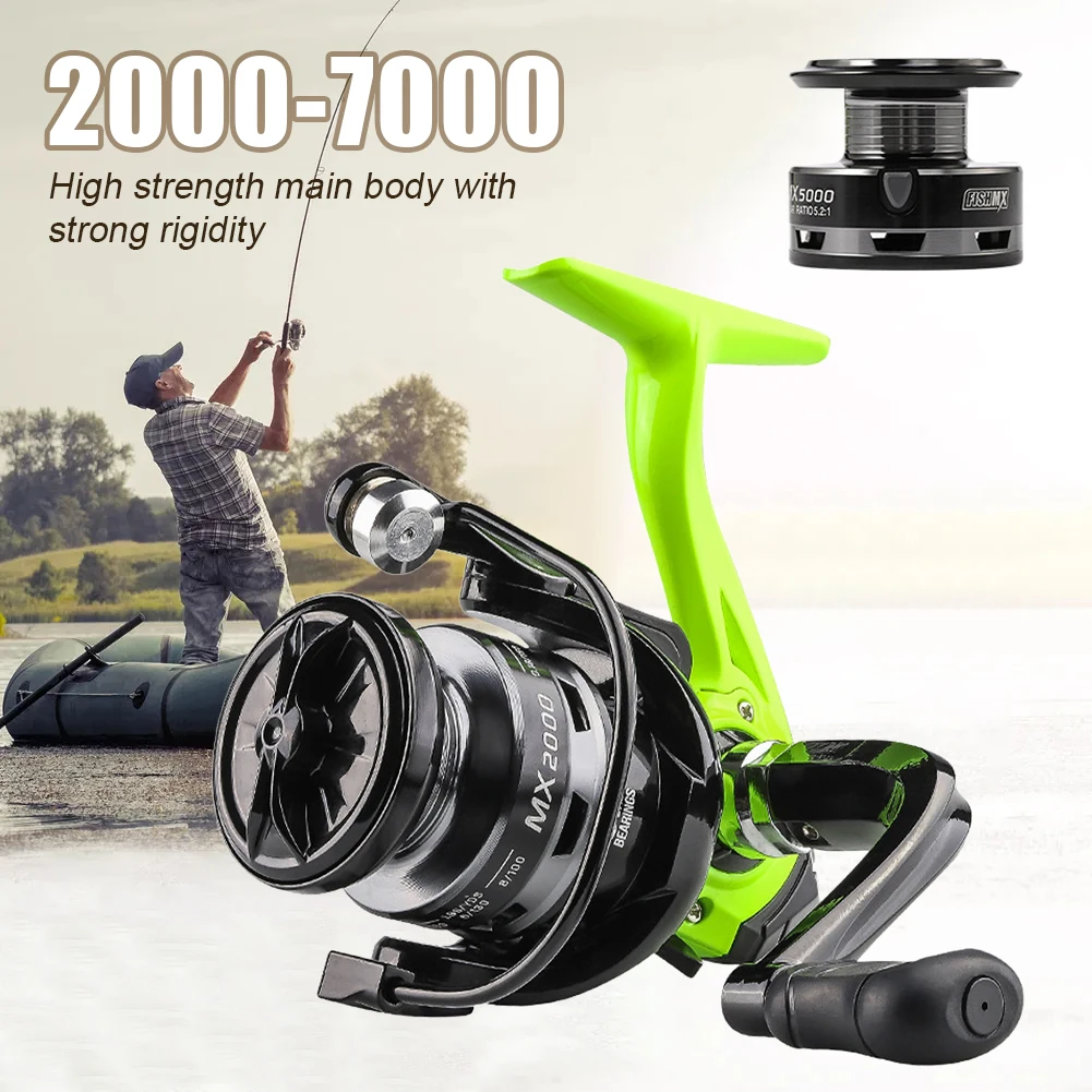 

Lightweight Fishing Reel MX2000-7000 Series Spinning Reel 6KG Max Drag 5.2:1 Ratio Bass Freshwater Saltwater Fishing Accessories