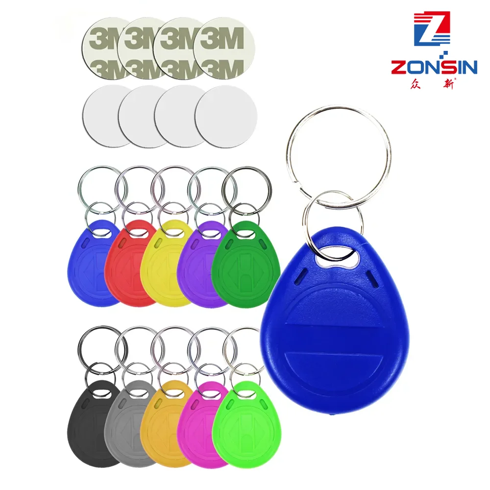 12 Pz Rfid 125 Khz Em4305 T5577 Blank Key Tag Chip Ring Coin Cards Tag Keytag Copia Riscrivibile Scrivibile Riscrivi Duplicato 125 Khz