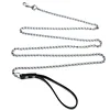Durable Anti-Bite Metal Dog Chain Lead For Small Medium Large Dog Chain Leash Handle Leads PU Leather Iron Chain Pet Accessories 6