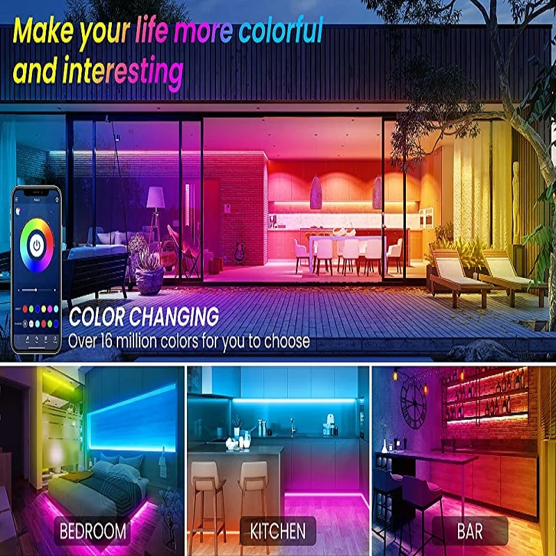 Рисунок 6 - Светодиодная RGB лента 5050 для спальни