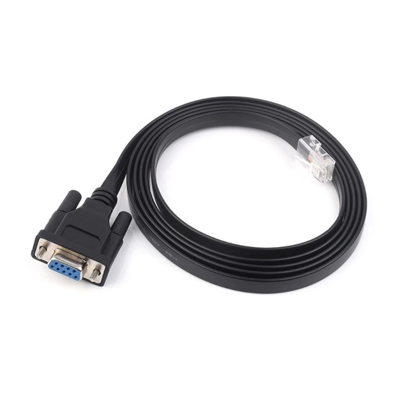 M17B RJ45 на RS232, 9-контактный последовательный порт DB9, гнездо на RJ45, гнездо Ethernet Cat5, LAN-консоль, 3,3 фута/1 метр