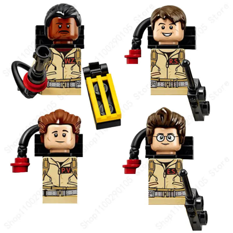 Compatibile X108 X109 X110 X111 Movie Series Ghostbusters Ghost Busters Peter Egon Spengler Building Blocks Mini Action Figure