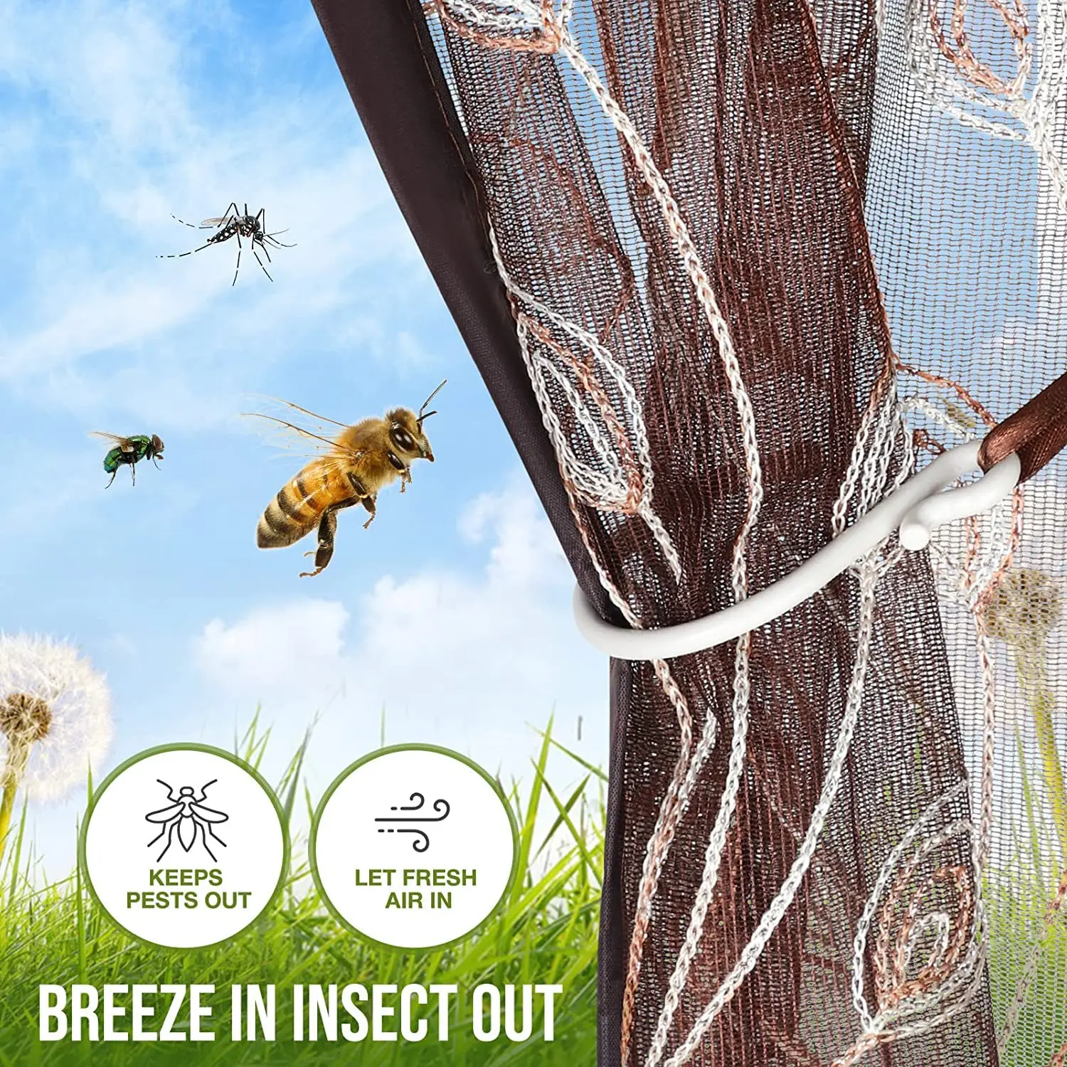 Anti-Mosquito Mesh Automatic Close Magnetic Anti-Mosquito Mesh Invisible Door Mesh Bug Preventing Fly Partition Curtain