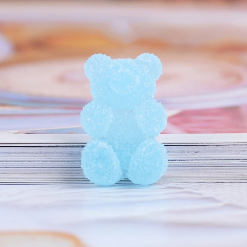 10Pcs Soft Bear Flatback Resin Cabochon Charms for Headwear Accessories Sweet Gummy Cabochons DIY Scrapbooking Decoration| | - AliExpress