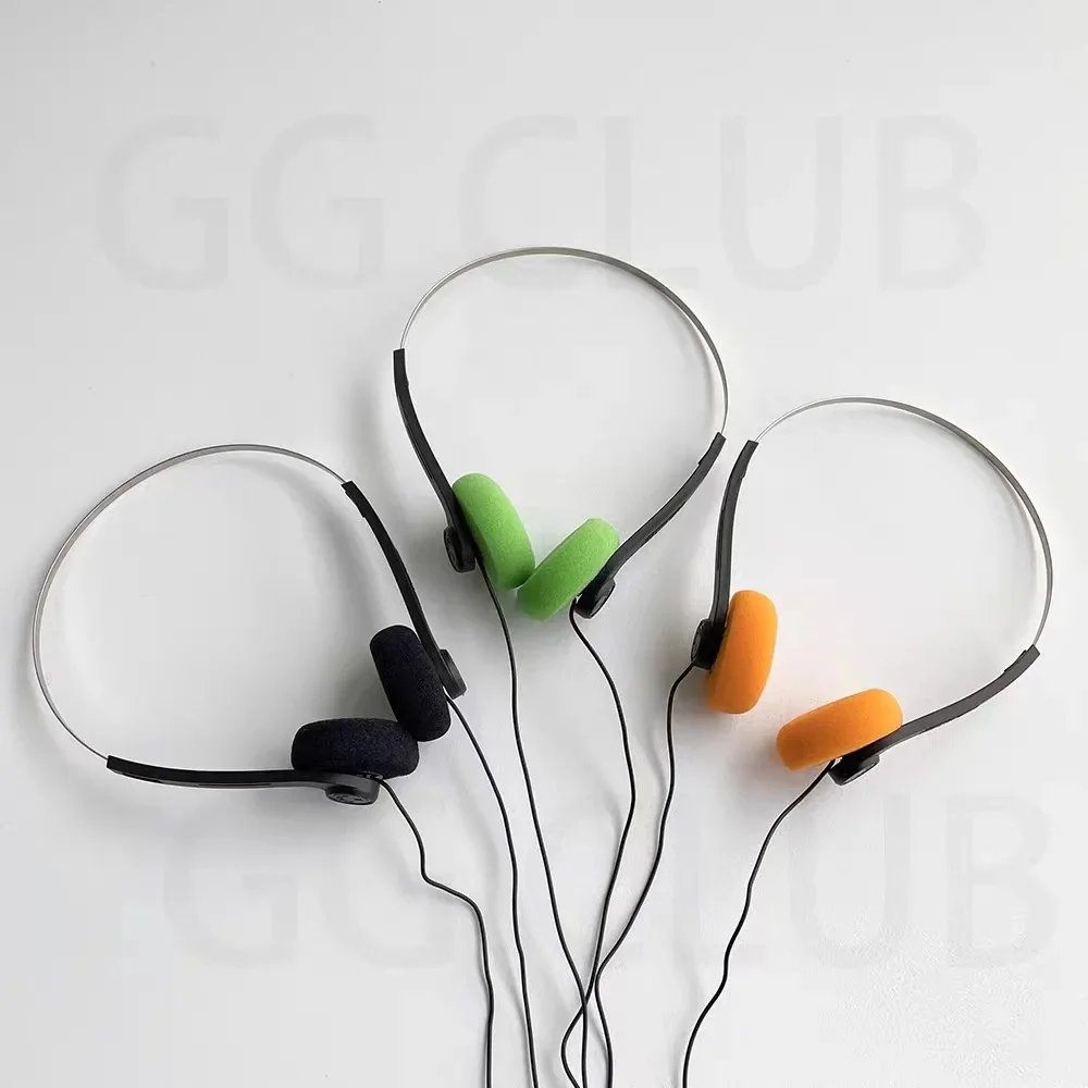 Props Underwire Headphone Music Mp3 Walkman Retro Feelings Portable Wired Small Headphones Sports Fashion Photo