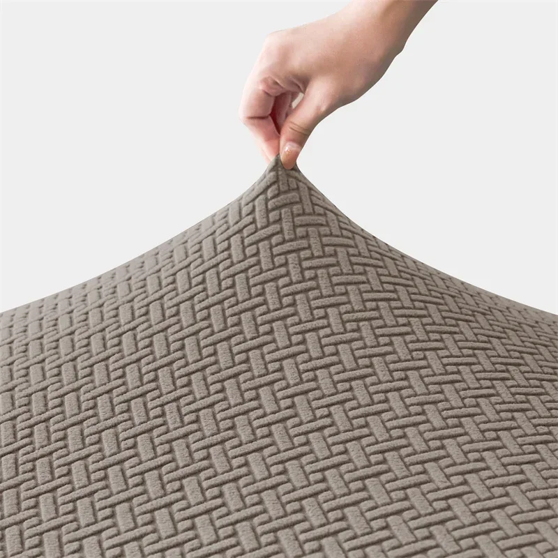 2pcs/set Jacquard RV Covers Stretch Car Camper Dinette Sofa Covers Adjustable Dust-proof Dining Seat Covers Bench Backrest Case 5