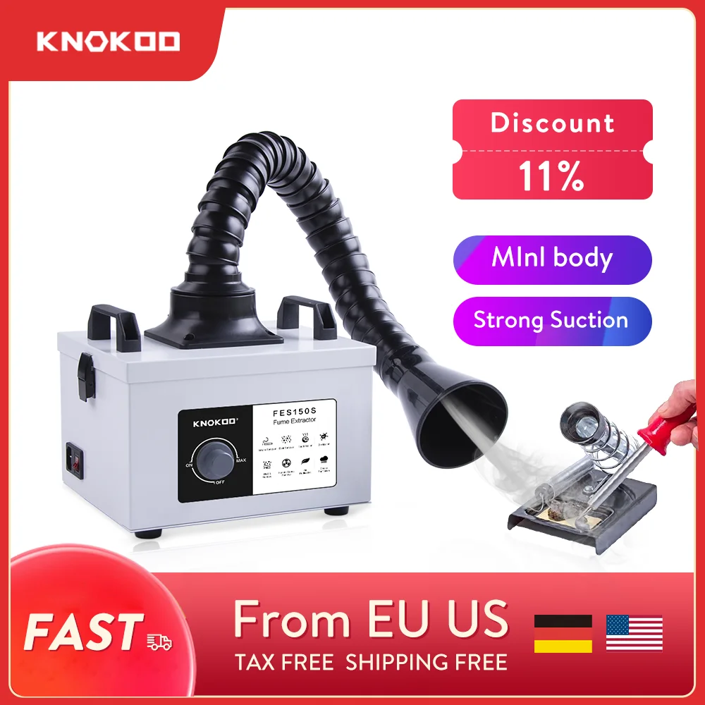 Knokoo Portable Mini Welding Smoke Absorber Soldering Fume Extractor
