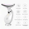 Heated Microcurrent Neck Massager Facial Lift Tighten Face Contour and Smooth Lines Device 3 Color LED Light Beauty Instrument 2