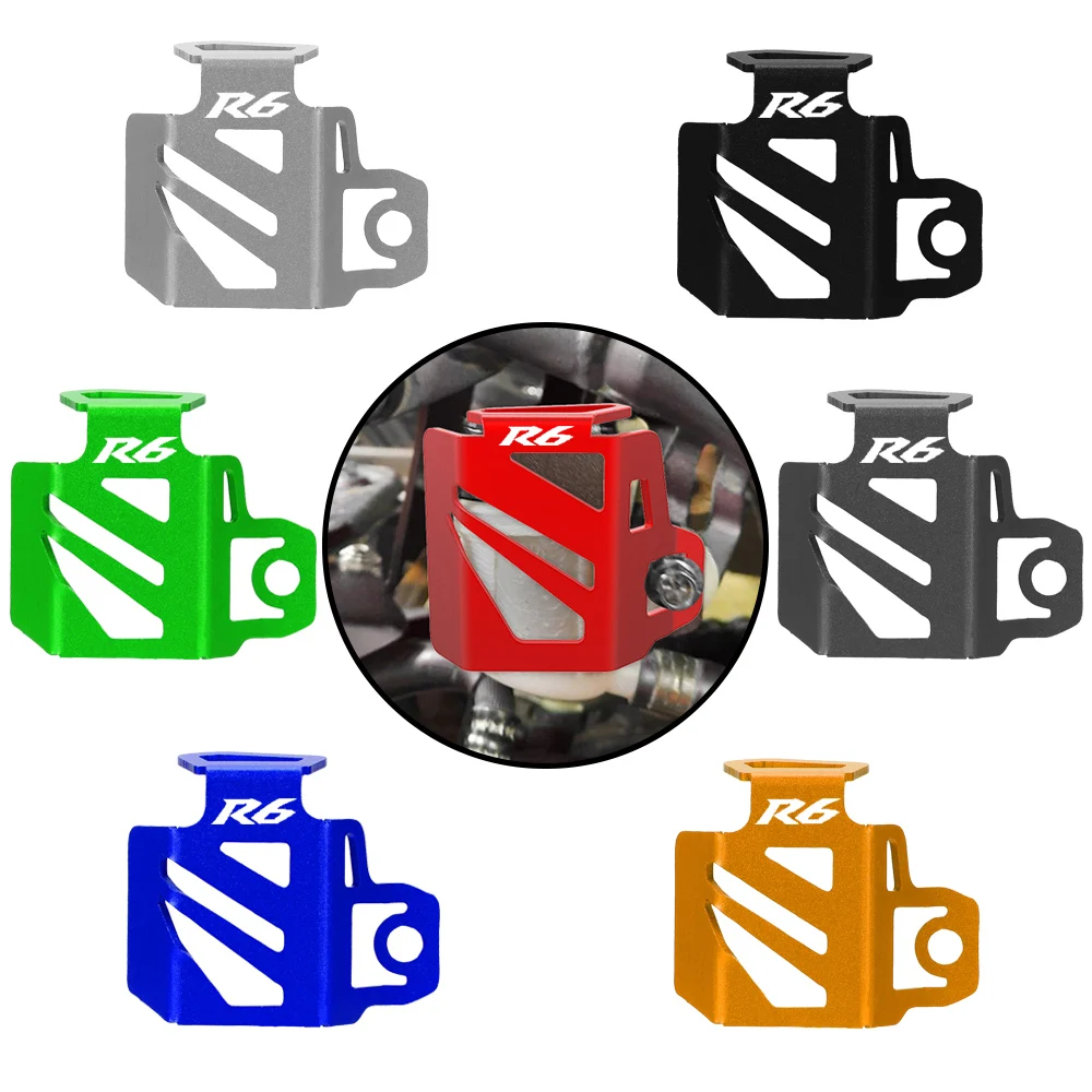 Per Yamaha R6 Yzf R6 2010-2023 Accessori Per Motociclette Cnc Alluminio Posteriore Liquido Dei Freni Serbatoio Protezione Copertura Protezione R6 Yzf-