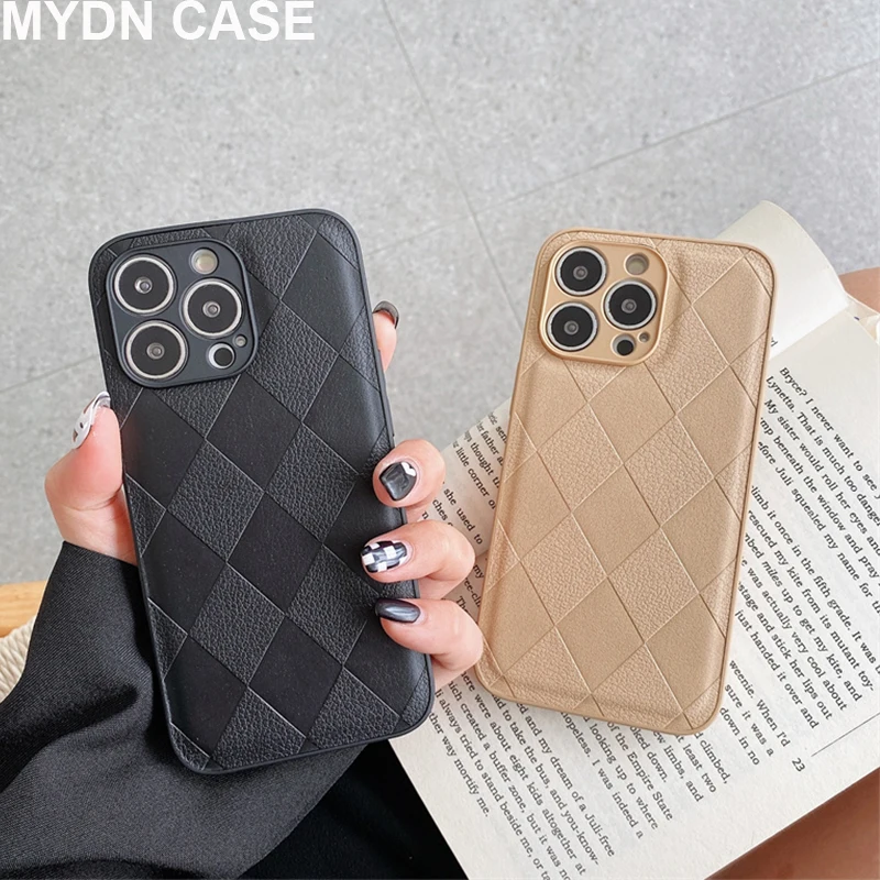 Iphone 14 Pro Max Leather Case  Iphone 14 Luxury Case Leather - Pu Leather  Iphone - Aliexpress
