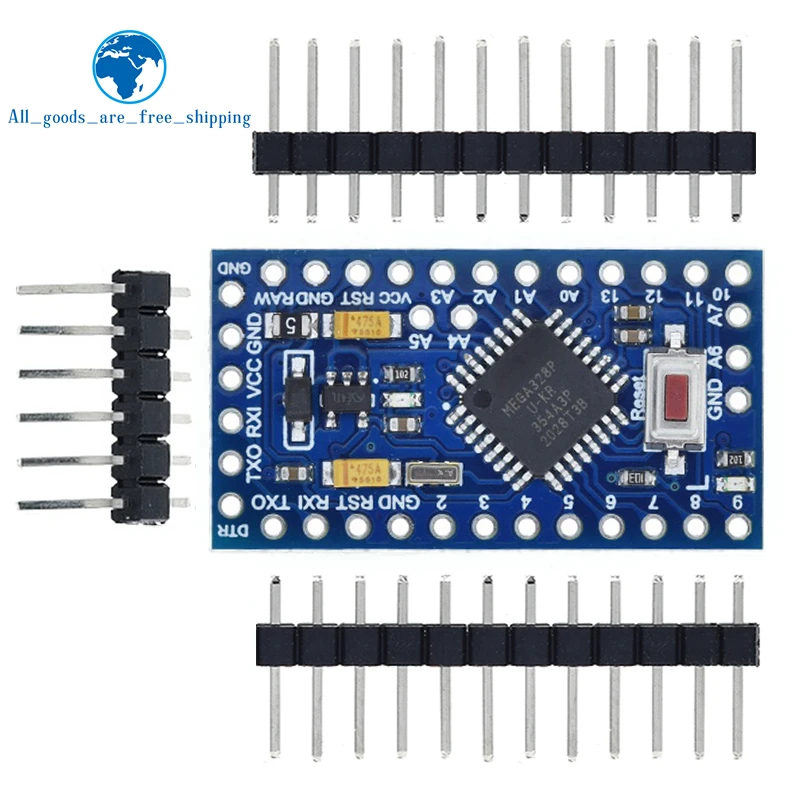 TZT-1PCS-Pro-mini-Atmega328P-Pro-Mini-328-Mini-ATMEGA328-3-3V-8MHz-5V ...