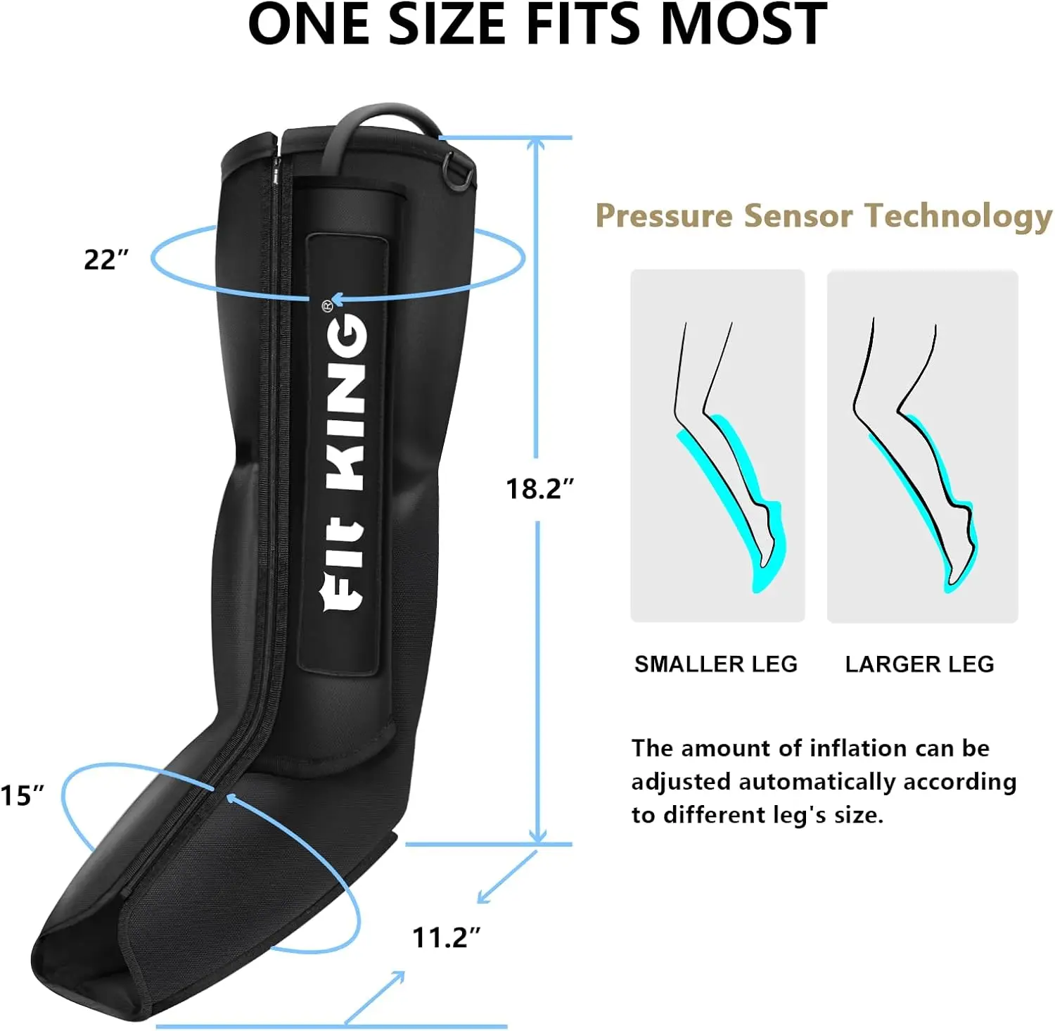 Leg Compression Boots for Foot and Calf Recovery, Help for Blood Circulation, Muscle Relaxation, Relief Sorene