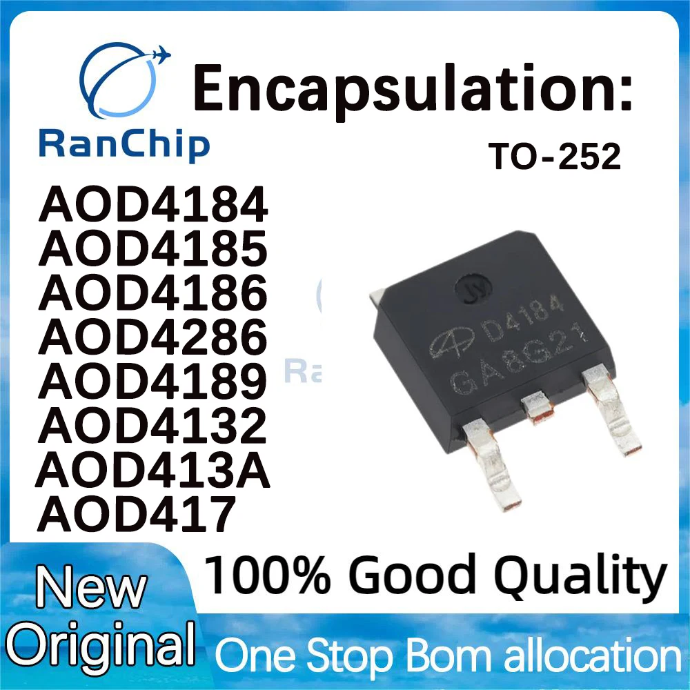 10piece-100-New-AOD4184-AOD4185-AOD4186-AOD4286-AOD4189-AOD4132-AOD413A ...