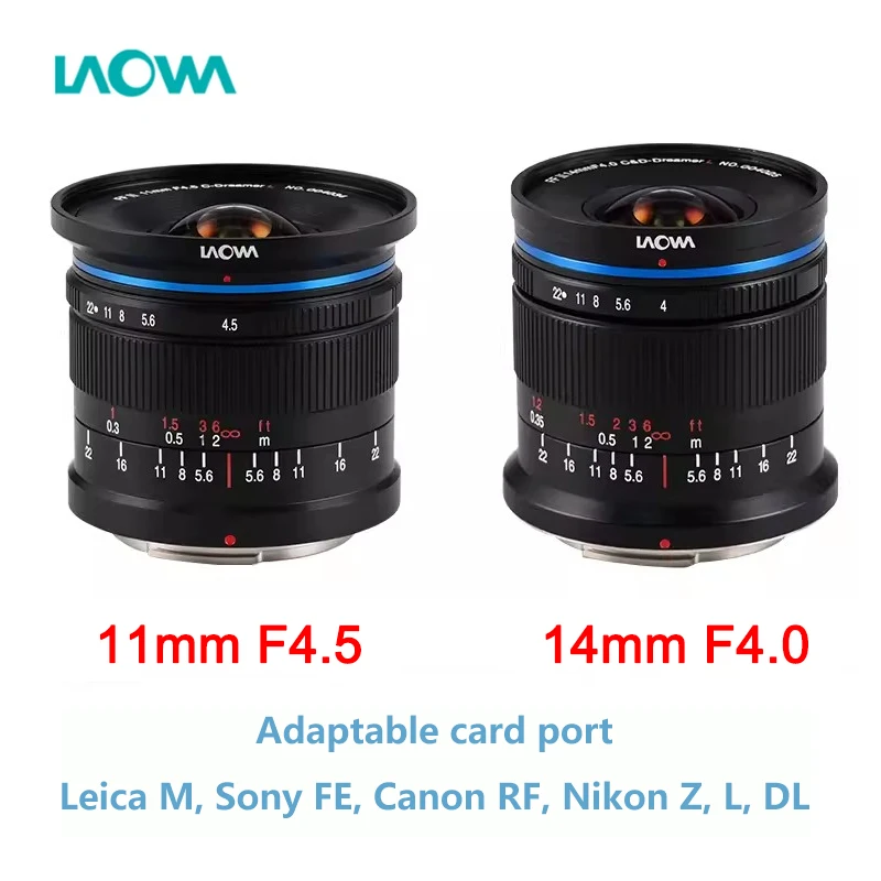 Laowa 11Mm F4.5 14Mm F4.0 C & D-Dreamer Light Obiettivo Ultra Grandangolare Per Drone Dji Dl Mount Per Fotocamera Canon / Nikon / Sony / Leica