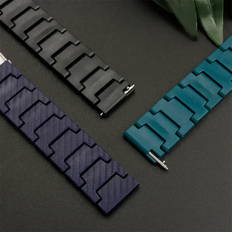 Carbon Fiber Watch Bracelet, 20mm 22mm Strap