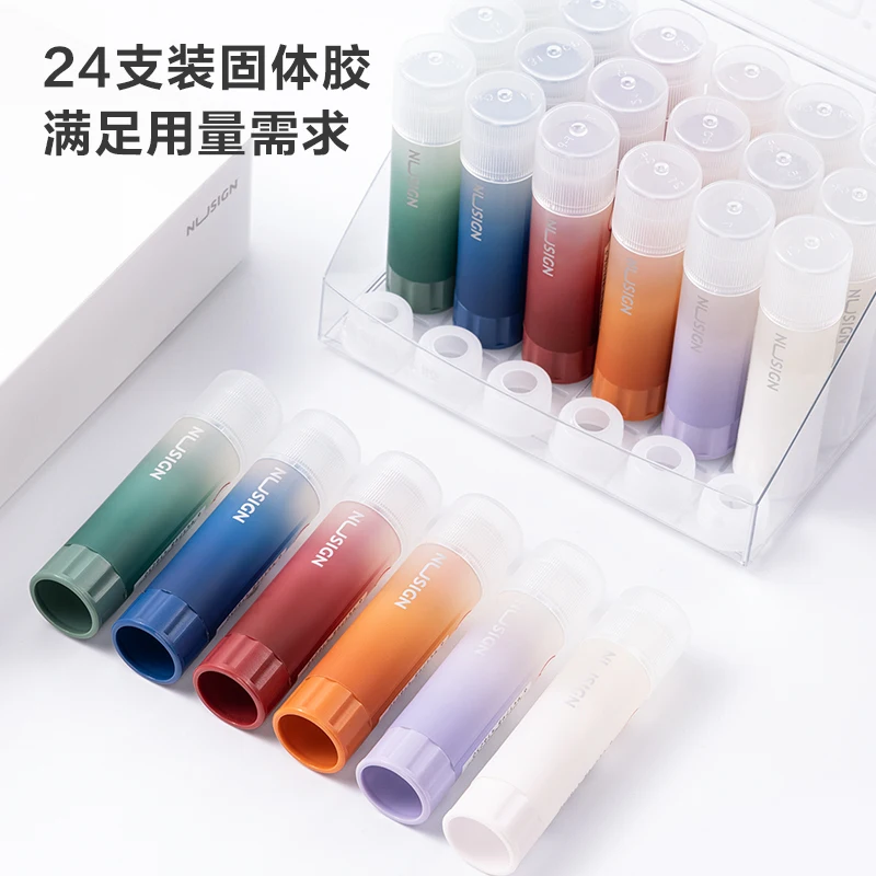 3pcs 델리 고점도 고체 접착제 스틱 사무실 학교 용품 접착제 접착제 스틱 Diy 아트지 카드 사진 편지지