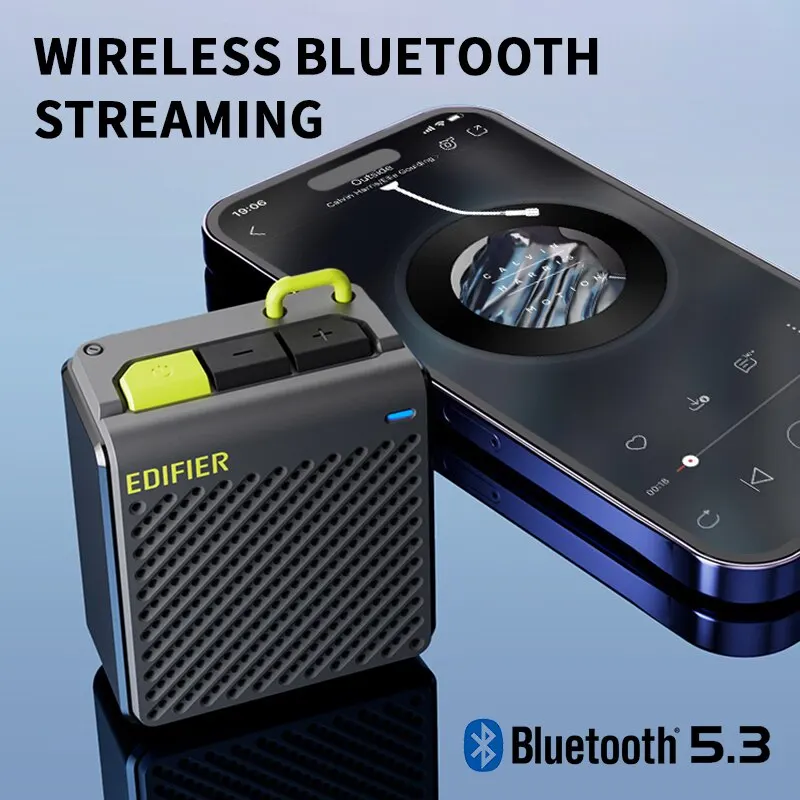 Edifier MP85 Portáteis Bluetooth Speakers Camping Walking Speaker Sem Fio Estéreo 70g Leve 8H Reprodução À Prova D' Água