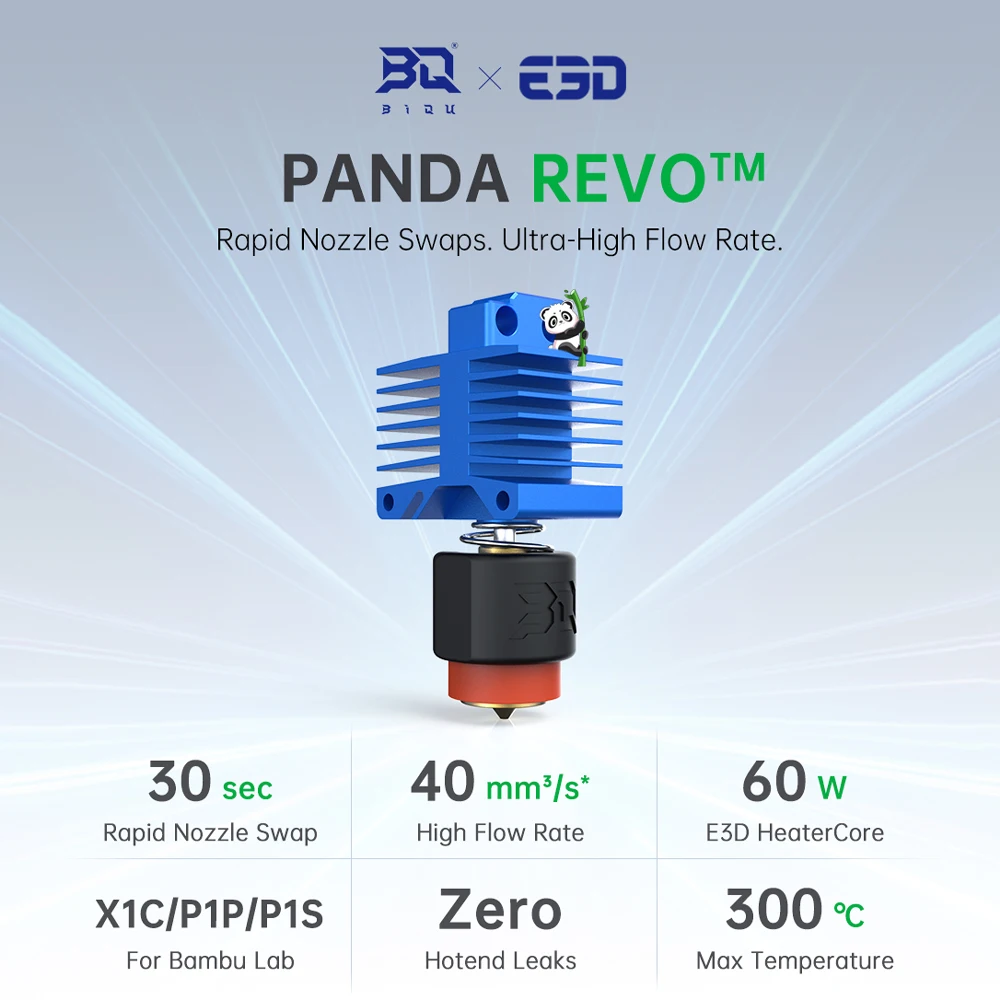 BIGTREETECH Panda revo P1 X1 Hotend E3D Brass V6 Nozzle High Flow