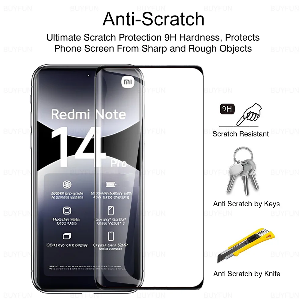 Premium Curved Tempered Glass Screen Protector - 1-3 Pack