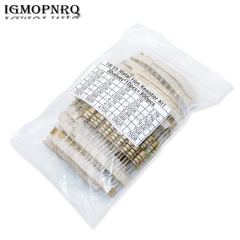 20 Pz/lotto 1W Resistenza A Film Di Carbonio 5% 1R-4.7M 22R 47R - Foto 2