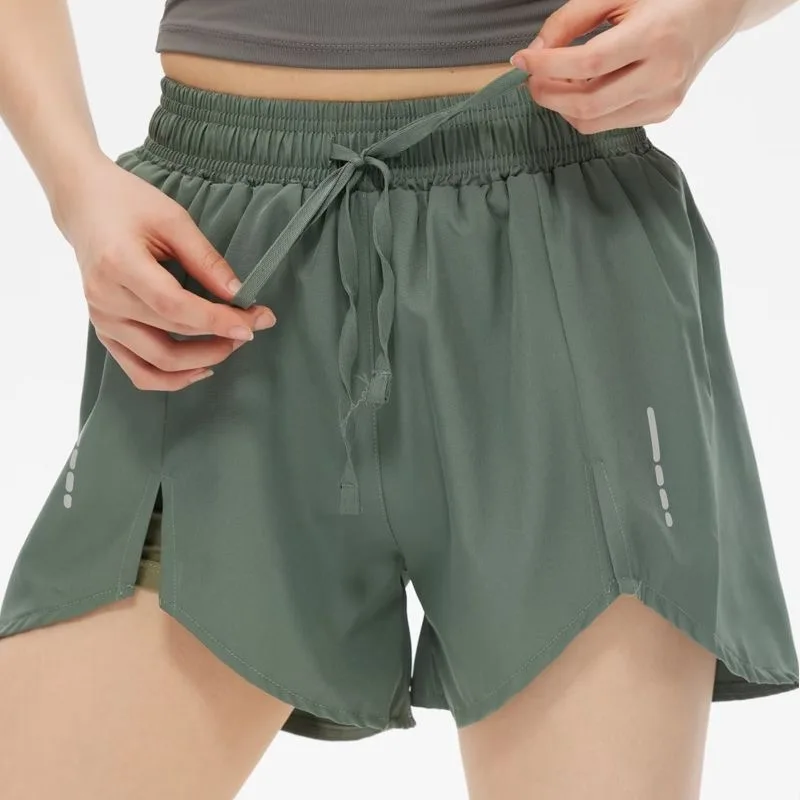 

Women's Sweat Shorts Gym Jogging Acitvewear Stretch 2 In 1 Hot Pants Short For Women Liner Shorts Yoga Sportswear