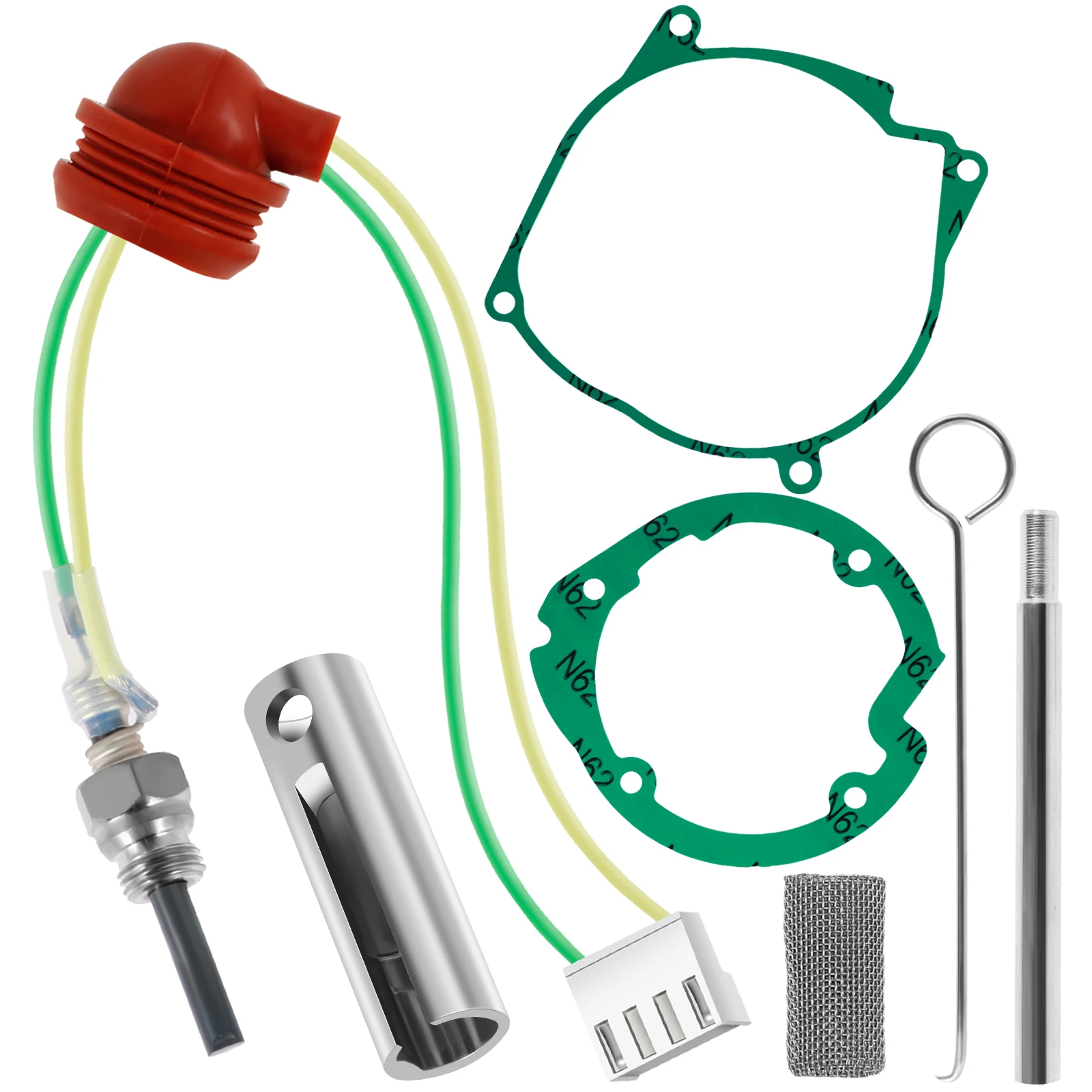Air Diesel Heater Diesel Heater Glow Plug Glow Plug Repair Kit Glow Plug Repair Kit 2V 2KW 5KW 8KW Parking Diesel Heater Glow Ignition Plug with Filter Ceramic Air Heater Repair