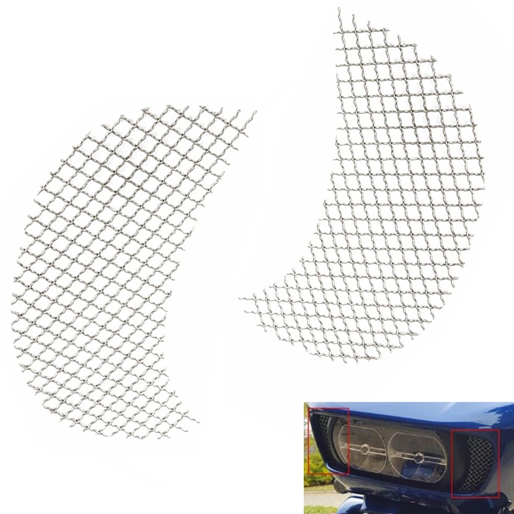 

Motorcycle Mesh Fairing Intake Vent Screen Grill Cover For Harley Touring Road Glide 2015-2022