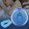 6Pcs Blue Mini Soft Anti Snore Clip with Storage Box Easy Breathe Reusable Silicone Magnetic Anti-snoring Device Night Device 4