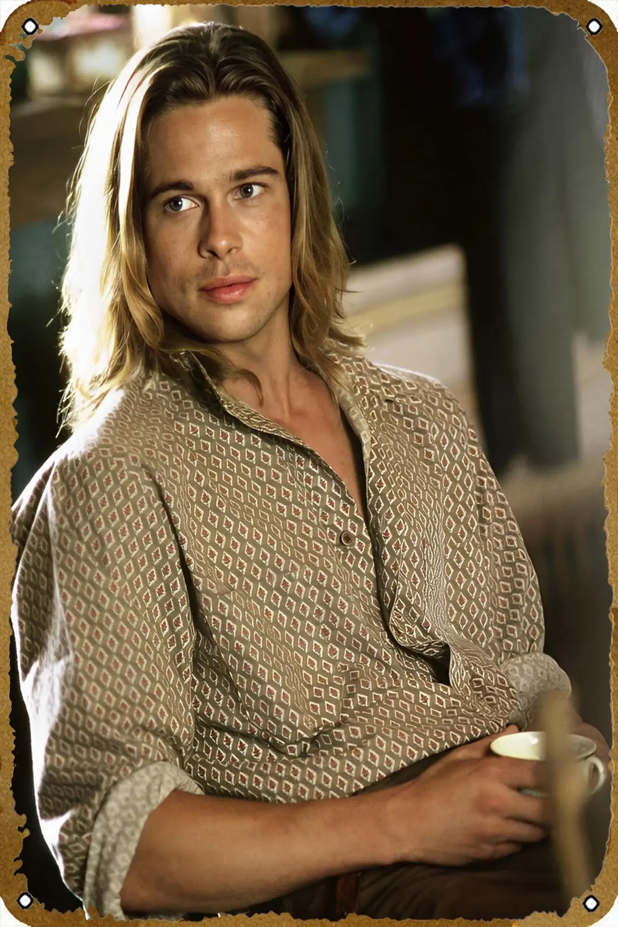KNIOIL Brad Pitt Legends of the Fall Movie Poster Retro Metal Sign Knioil brad pitt legends of the fall movie poster retro metal sign