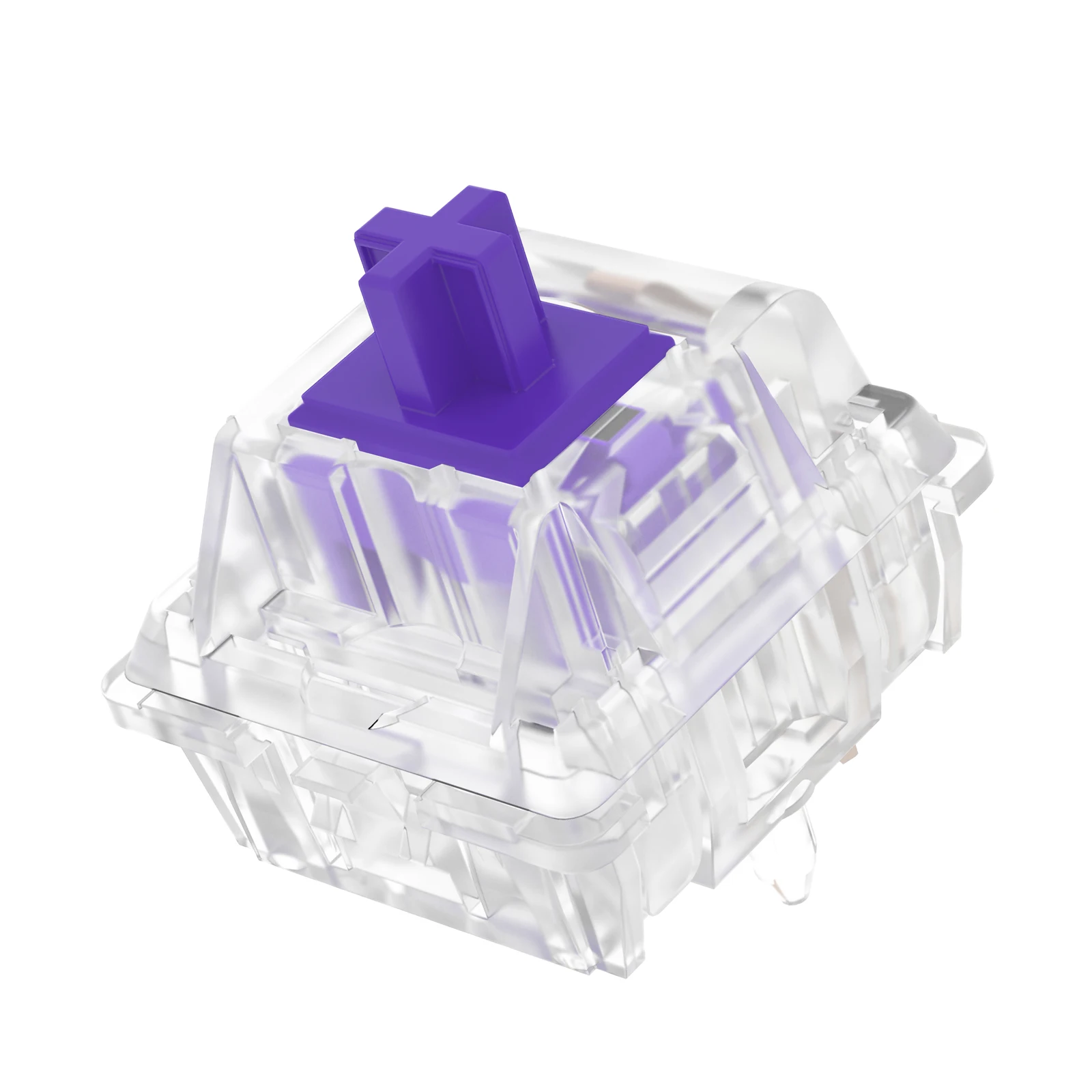 DUROCK Medium Tactile Switches 65g 67g Gold Plated Spring Purple Mechanical Keyboard Switch for MX Clear Zealio V2 Switches