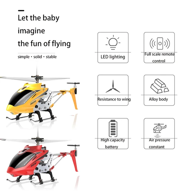 Kids Drone RC Helicopter Mini 3CH Remote Control Gyro Infrared Indoor  Flying Toy