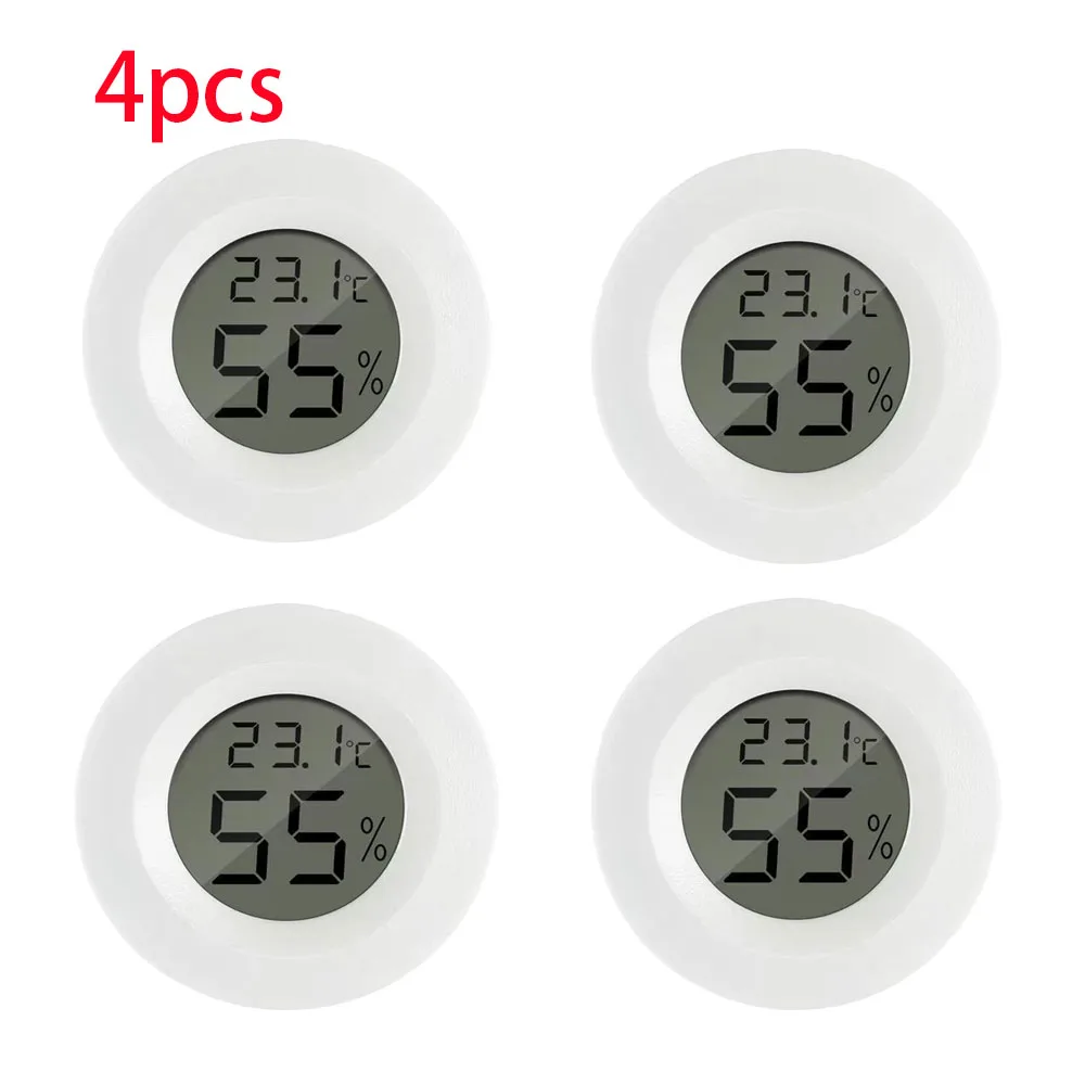 Set of Mini Digital Hygrometer Thermometer LCD Monitors for Indoor Humidity and Temperature Measurement