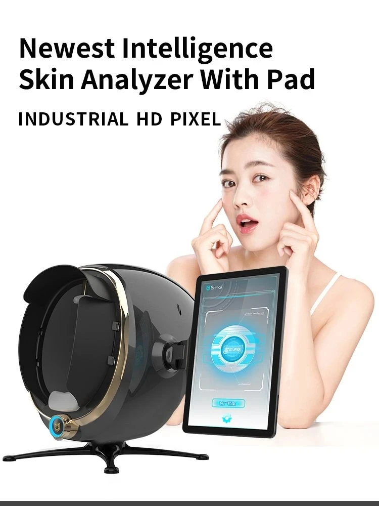 

3D Skin Care Facial Analyzer Monitor Machine Magic Mirror Portable Testing English Detector Face Camera Test Analysis Newest