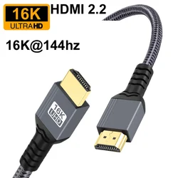 Premium Braided Gold Plated HDMI Cable - Ultra High Speed UHD HDR for Gaming and Home Entertainment
