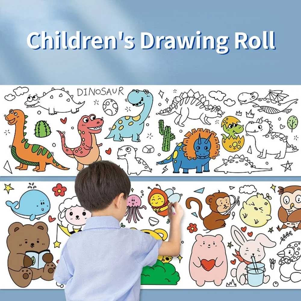 Childrens Drawing Roll, Coloring Drawing Roll of Paper for Kids