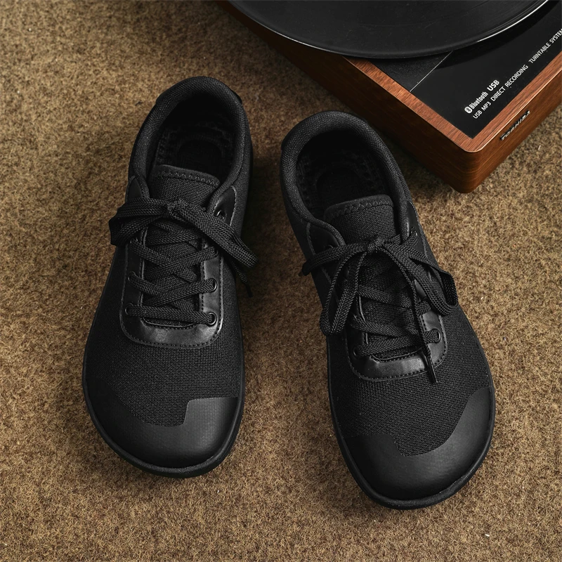 Scarpe da uomo a piedi nudi con punta larga minimalista, scarpe da trail running, scarpe da passeggio senza goccia, sneaker casual all'aperto, Grigio, 39 1/3 EU