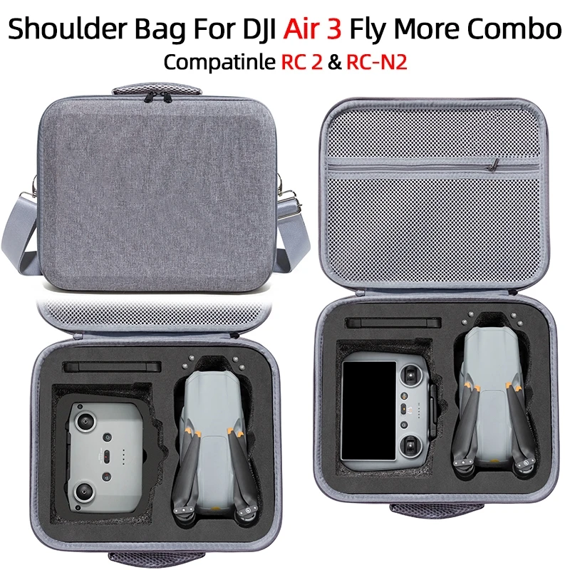 

Подходит для Dji Air 3 сумка для хранения большой емкости для Rc 2/Rc N2 сумка для хранения пульта дистанционного управления аксессуары для дрона
