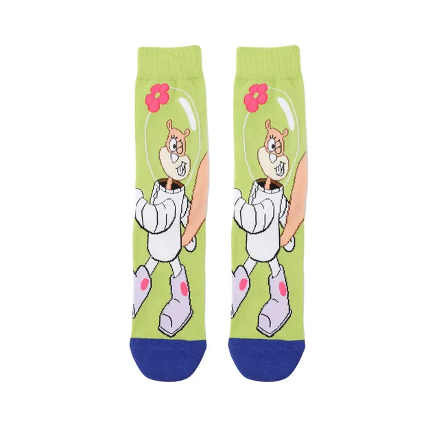 SpongeBob Squidward Tentacles Patrick Star Crab boss Plankton  cartoon Adult tube socks Cosplay Children Christmas Gifts sock 18